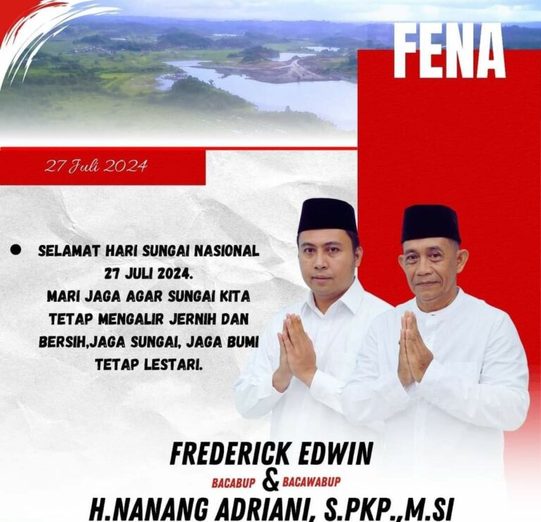 FENA MENGUCAPKAN SELAMAT HARI SUNGAI NASIONAL